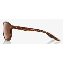 Okulary 100% KONNOR Soft Tact Havana - Bronze PEAKPOLAR Lens (Szkła Polaryzacyjne Brązowe, LT 17%) (NEW)