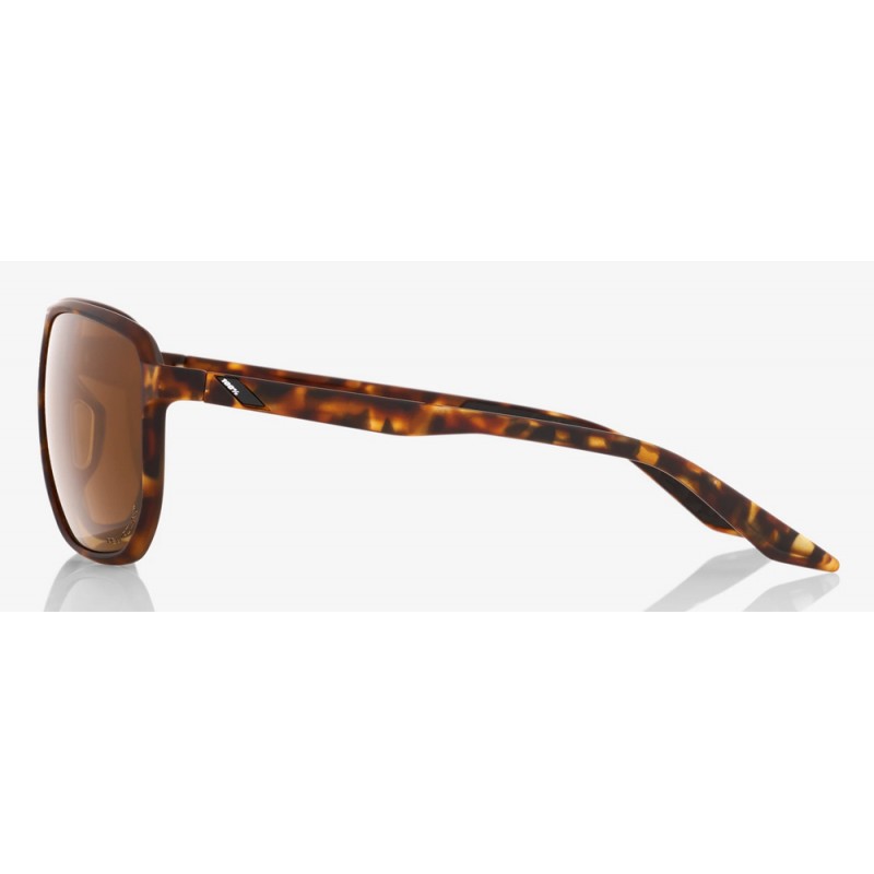 Okulary 100% KONNOR Soft Tact Havana - Bronze PEAKPOLAR Lens (Szkła Polaryzacyjne Brązowe, LT 17%) (NEW)