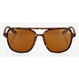 Okulary 100% KASIA Soft Tact Havana - Bronze PEAKPOLAR Lens (Szkła Polaryzacyjne Brązowe, LT 17%) (NEW)