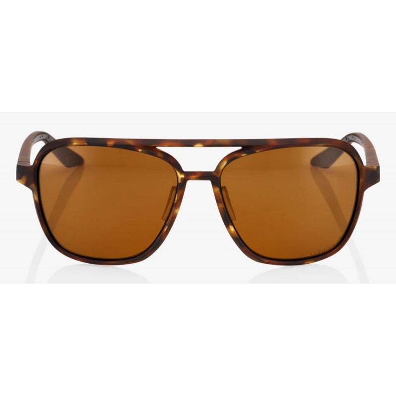 Okulary 100% KASIA Soft Tact Havana - Bronze PEAKPOLAR Lens (Szkła Polaryzacyjne Brązowe, LT 17%) (NEW)