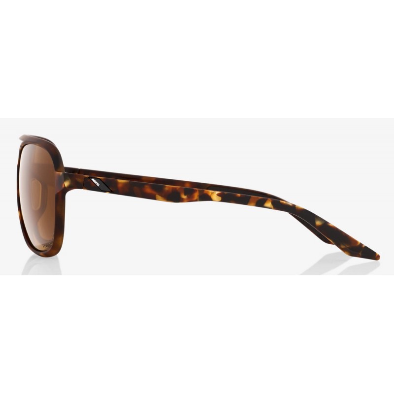 Okulary 100% KASIA Soft Tact Havana - Bronze PEAKPOLAR Lens (Szkła Polaryzacyjne Brązowe, LT 17%) (NEW)