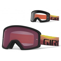 Gogle GIRO BLOK MTB orange heatwave (Szyba Czerwona Lustrzana VIVID-Carl Zeiss TRAIL + Szyba Przeźroczysta 99% S0)