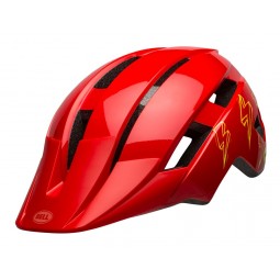 Kask juniorski BELL SIDETRACK II INTEGRATED MIPS red bolts roz. Uniwersalny (50–57 cm) (NEW)