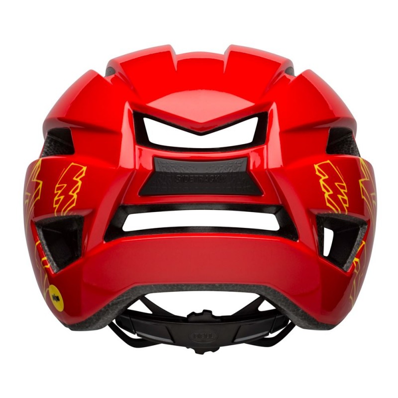 Kask juniorski BELL SIDETRACK II INTEGRATED MIPS red bolts roz. Uniwersalny (50–57 cm) (NEW)