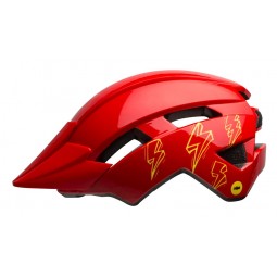 Kask dziecięcy BELL SIDETRACK II INTEGRATED MIPS red bolts roz. Uniwersalny (47–54 cm) (NEW)