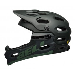 Kask full face BELL SUPER 3R MIPS matte green