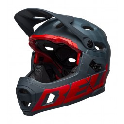 Kask full face BELL SUPER DH MIPS SPHERICAL matte blue crimson