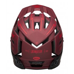 Kask full face BELL SUPER AIR R MIPS SPHERICAL matte red black fasthouse