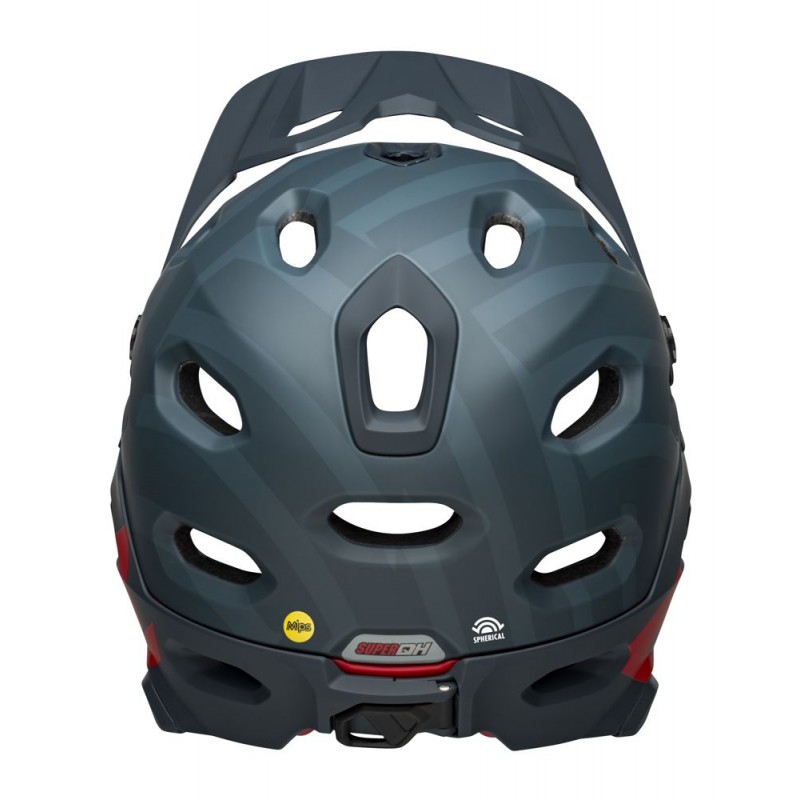 Kask full face BELL SUPER DH MIPS SPHERICAL matte blue crimson