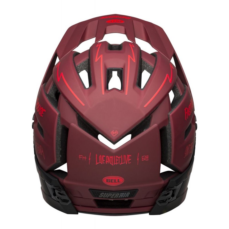 Kask full face BELL SUPER AIR R MIPS SPHERICAL matte red black fasthouse