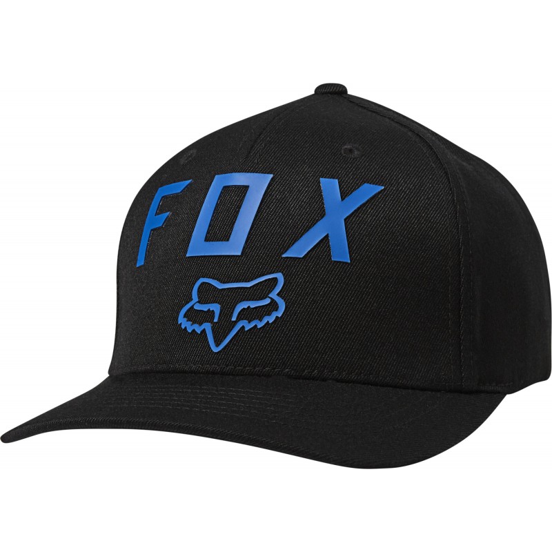 CZAPKA Z DASZKIEM FOX NUMBER 2 FLEXFIT BLACK/BLUE