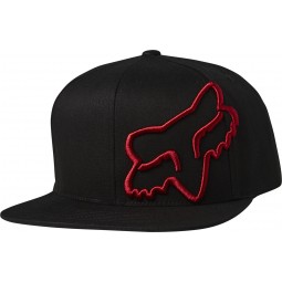 CZAPKA Z DASZKIEM FOX HEADERS SNAPBACK BLACK/RED