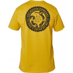 T-SHIRT FOX TREAD ON PREMIUM MUSTARD