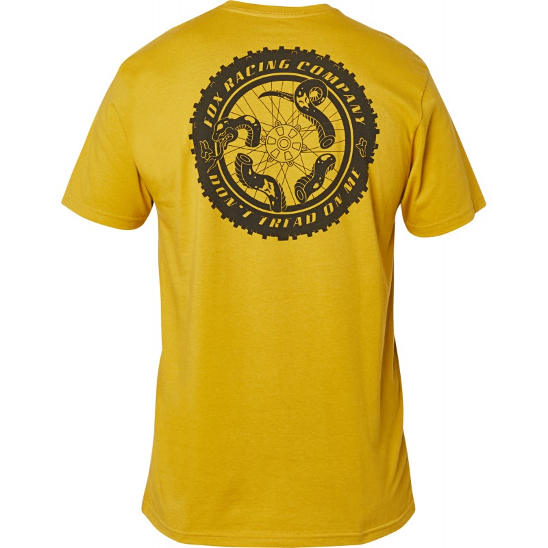 T-SHIRT FOX TREAD ON PREMIUM MUSTARD