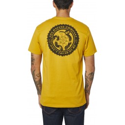 T-SHIRT FOX TREAD ON PREMIUM MUSTARD