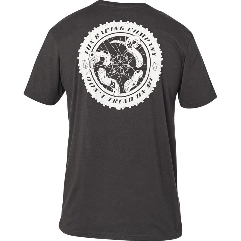 T-SHIRT FOX TREAD ON PREMIUM BLACK VINTAGE