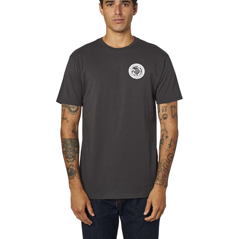 T-SHIRT FOX TREAD ON PREMIUM BLACK VINTAGE