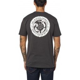 T-SHIRT FOX TREAD ON PREMIUM BLACK VINTAGE