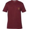 T-SHIRT FOX WRENCHED PCKT PREM CRANBERRY