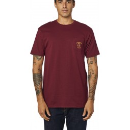 T-SHIRT FOX WRENCHED PCKT PREM CRANBERRY