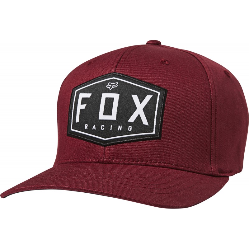 CZAPKA Z DASZKIEM FOX CREST FLEXFIT CRANBERRY