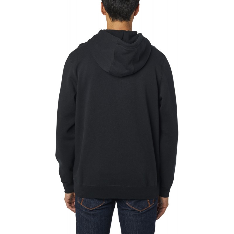 BLUZA FOX Z KAPTUREM NA ZAMEK APEX BLACK/WHITE