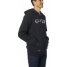 BLUZA FOX Z KAPTUREM NA ZAMEK APEX BLACK/WHITE