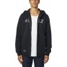 BLUZA FOX Z KAPTUREM NA ZAMEK APEX BLACK/WHITE